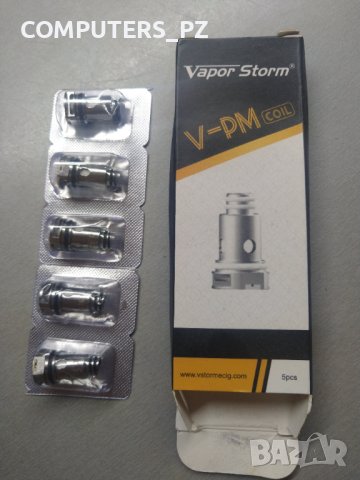 Изпарителни глави за вейп Vapor Storm V-PM Pod 4.8ml Cartridge Dual Coil 0.3ohm, снимка 1 - Аксесоари за електронни цигари - 41508082