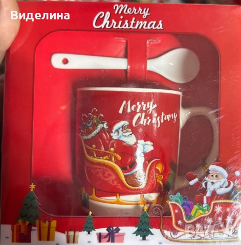 Коледни порцеланови комплекти, снимка 11 - Чаши - 51999089