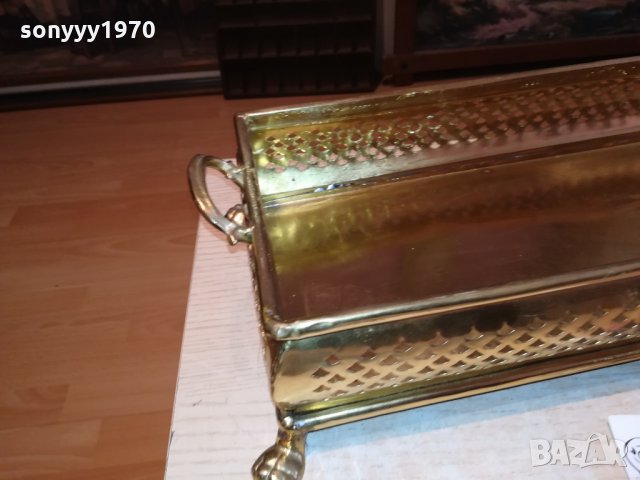 ENGLAND-МЕД//МЕСИНГ-ВНОС АНГЛИЯ 51СМ 1011211632, снимка 8 - Антикварни и старинни предмети - 34761101