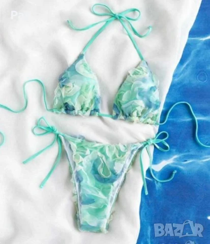 Многоцветен бански на цветя, снимка 3 - Бански костюми - 50658753