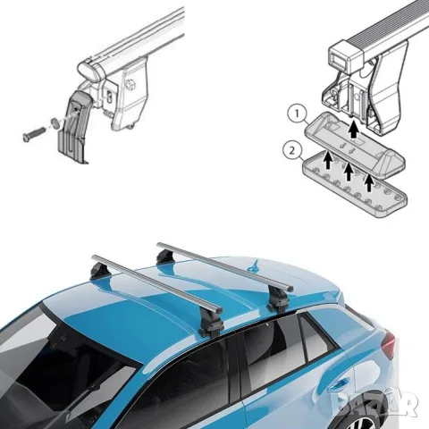 Комплект захвати Menabo Delta за Jeep Renegade (2014+), снимка 4 - Аксесоари и консумативи - 55871674