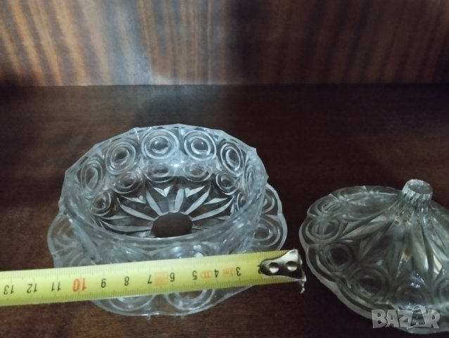 кристална бонбониера арт деко, снимка 3 - Други ценни предмети - 40886272