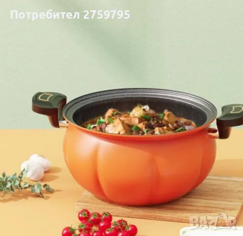 ХИТ.ПРОМОЦИЯ.Микро тенджера под налягане с незалепващо гранитно покритие 5 литра
., снимка 2 - Съдове за готвене - 49323981