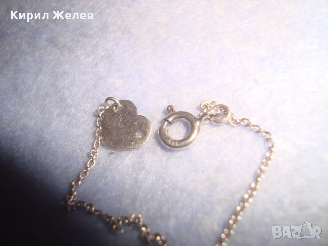 СРЕБЪРНО СЪРЧИЦЕ с НЕЖНА СРЕБЪРНА ВЕРИЖКА СРЕБРО 925 УКРАШЕНИЕ БИЖУ 25641, снимка 6 - Други - 35897641