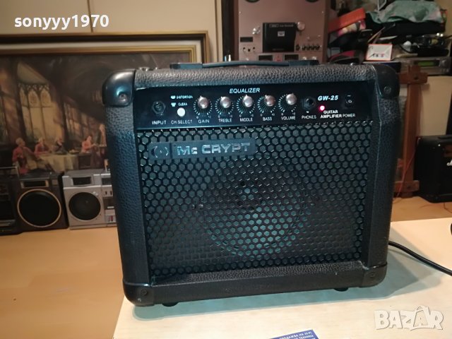 MC CRYPT GW-25 GUITAR AMPLIFIER-ВНОС GERMANY 1302231715L, снимка 3 - Ресийвъри, усилватели, смесителни пултове - 39662181