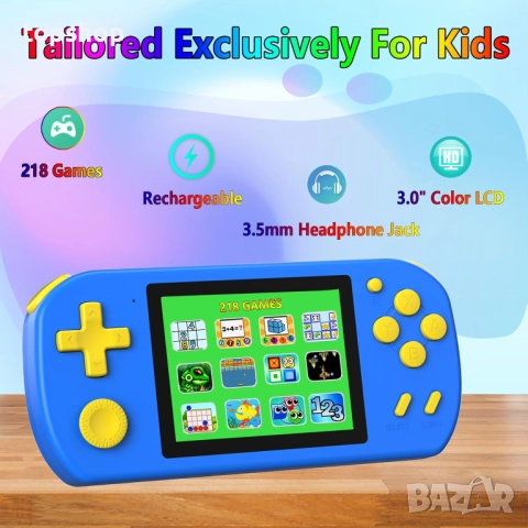 Чисто нови запечатани конзоли с над 210 игри. Ръчни игри за деца с вградени 218 видеоигри ..., снимка 2 - Игри за PlayStation - 52397027