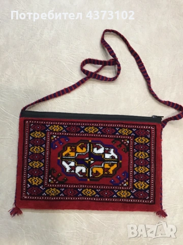 Козметична чанта от вълна с орнамент, снимка 6 - Чанти - 53668733