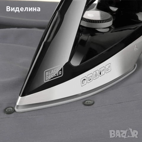 Парогенератор Black+Decker BXSS2200E – мощна пара 2200W за безупречно гладене без прекъсване, снимка 5 - Ютии - 52010091