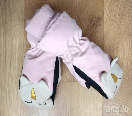 Детски зимни ръкавици за момиче, снимка 2 - Шапки, шалове и ръкавици - 48270476