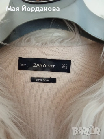 Еко палто млечно-бяло М номер на Zara,много по-красиви на живо., снимка 2 - Палта, манта - 53774135