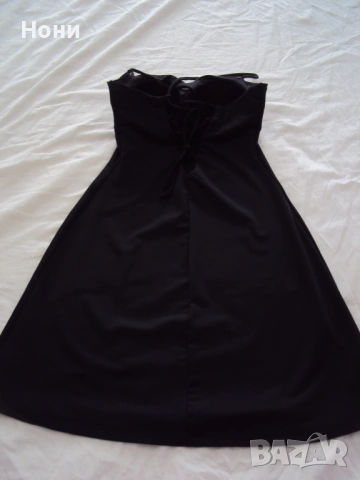 Черна дантелена рокля нова ръст 40/42, снимка 4 - Рокли - 49283286