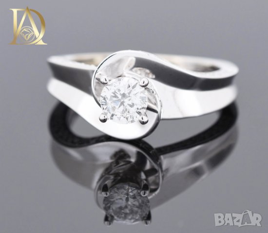 Нов Златен Пръстен с 0.99кт Естествени Брилянти , снимка 2 - Пръстени - 40077362