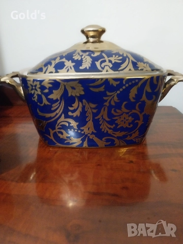 Френски порцеланов сервиз с 24к златно покритие , снимка 4 - Сервизи - 52654884