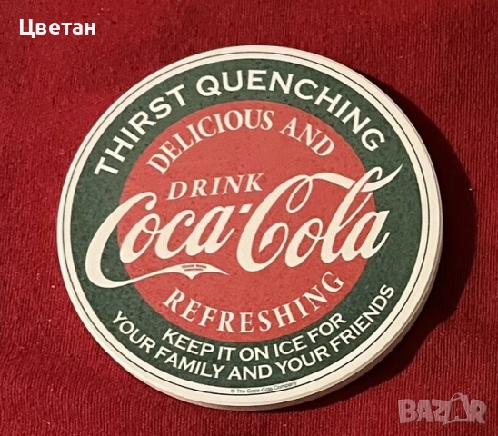 Кока-Кола Coca-Cola керамични подложки за чаша, снимка 3 - Колекции - 52386938