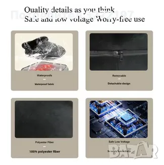 Масажор за крака Shiatsu,Машина с успокояваща топлина 2в1,топлина и дълбоко месене, снимка 10 - Масажори - 48406824