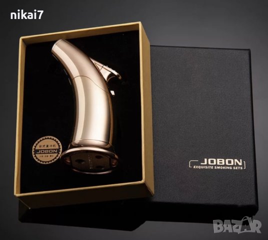 запалка за пури тип горелка Jobon луксозна настолна лотус ZB673, снимка 8 - Други - 42099984