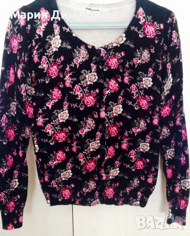 Жилетка с флорални мотиви 100% памук