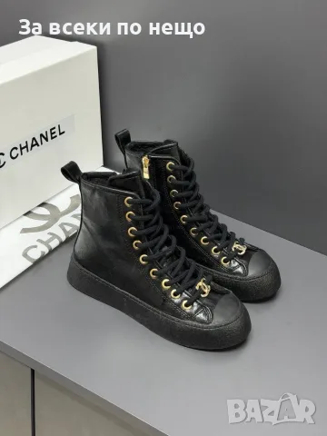 Chanel Дамски Боти Тип Спортно-Елегантни Кецове Шанел - Различни Цветове Код E179, снимка 11 - Дамски боти - 55948206