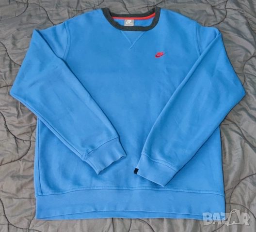 Nike пуловер ретро Old School Shirts Светло синя, снимка 3 - Спортни дрехи, екипи - 52123523