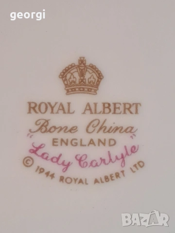 голяма порцеланова чиния Royal Albert Lady Carlyle 32/5, снимка 10 - Чинии - 53219387