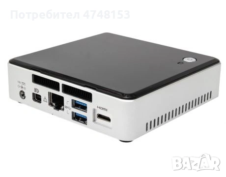 Intel NUC NUC5i3RYK – Компактен мини компютър с висока  Cache)	8GB DDR3L	7265D2W	120GB NVMe	Intel HD