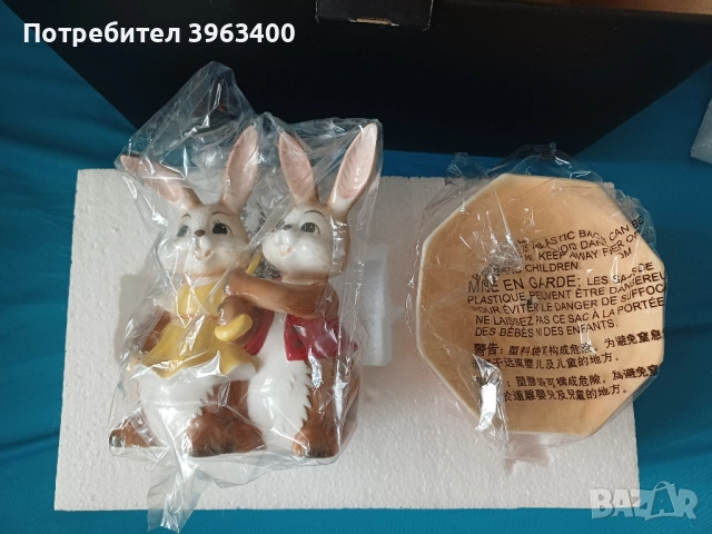 Фигурки Goebel Osterhasen – Великденски зайчета от порцелан, снимка 5 - Декорация за дома - 51568989