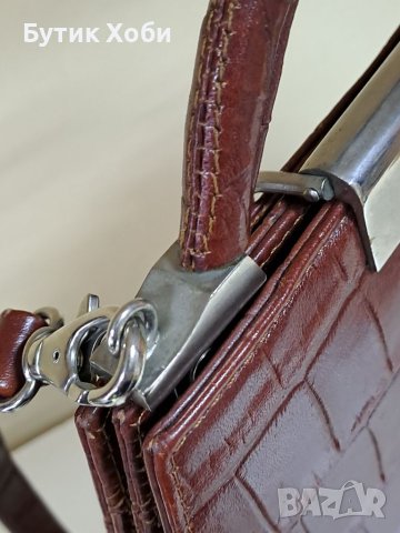 Винтидж чанта от естествена кожа  Nina Ricci, снимка 6 - Чанти - 40336148