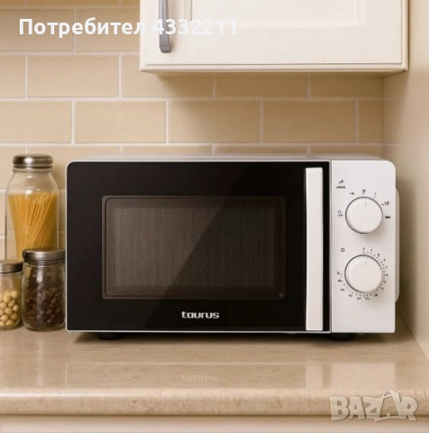 Микровълнова фурна Taurus Instant – бързо и равномерно затопляне всеки ден, снимка 2 - Микровълнови - 51491968