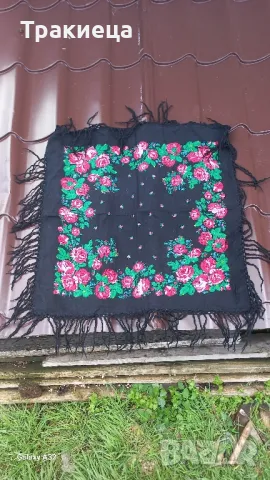 СТАРА ЖЕНСКА КЪРПА ЗА ГЛАВА ЗАБРАДКА НОСИЯ , снимка 1