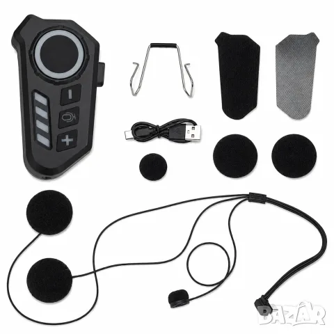 Bluetooth слушалки за мото каска с HIFI звук и RGB, снимка 3 - Аксесоари и консумативи - 55866233