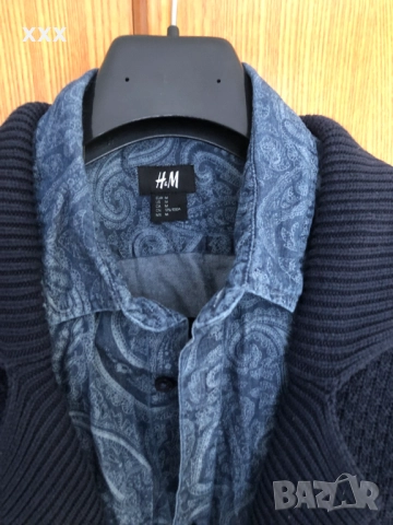 Jean Pascal мъжка жилетка с подарък риза H&M, снимка 2 - Пуловери - 52516114