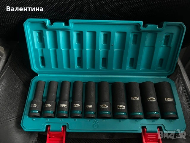 Ударни вложки Total от 10мм до 24 мм.Чисто нови, снимка 2 - Винтоверти - 53582683