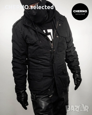 Мъжко черно полево яке BRANDIT M-65 Classic Field Jacket Black 2-in-1 – L – Ново, снимка 7 - Якета - 53759358