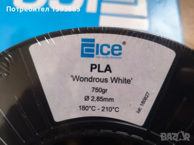 PLA филамент 2.85mm 750g – Wondrous White