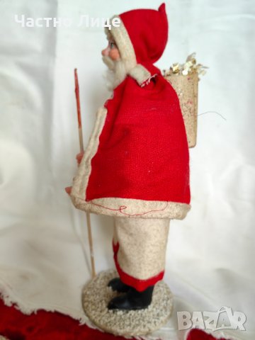 Уникална Кукла Дядо Коледа от Царски Времена 30те г на 20 век, снимка 4 - Антикварни и старинни предмети - 42735239