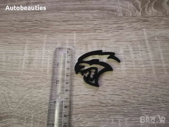 Hellcat лого черна емблема лява, снимка 6 - Аксесоари и консумативи - 47978898