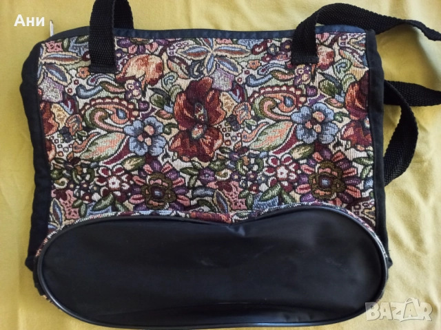 Дамска чанта от жакард, винтидж, снимка 3 - Чанти - 52856264