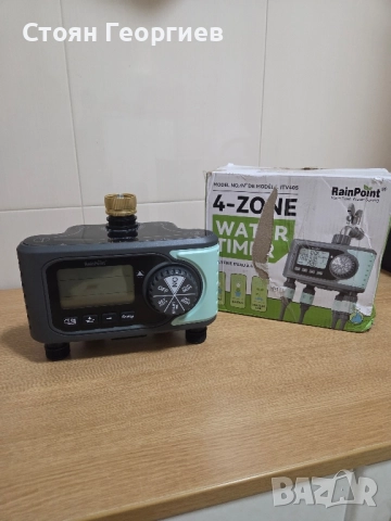 Таймер за спринклерна система RAINPOINT, 4 изхода, таймери за маркучи, 4-зонов таймер за поливане, снимка 1