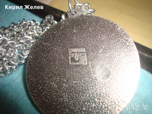 СТРЕЛЕЦ метален СРЕБРИСТ АРТ МЕДАЛЬОН на СБХ БЪЛГАРИЯ с ВЕРИЖКА РЯДЪК 25864, снимка 5 - Колиета, медальони, синджири - 34806299