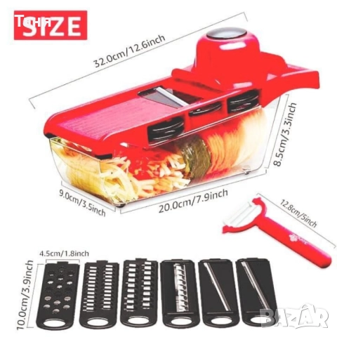 Мултифункционално кухненско ренде Wire Cutter TV1164 + ПОДАРЪК комплект от 3 порцеланови купи SD144, снимка 8 - Аксесоари за кухня - 52445719