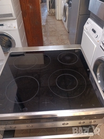 Иноксова свободно стояща печка с керамичен плот Сименс Siemens с две години гаранция!, снимка 5 - Печки, фурни - 53080949