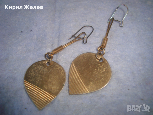 ПОЗЛАТЕНИ ВИНТИДЖ РЕТРО АРТ СТИЛ ОБЕЦИ 26181, снимка 2 - Обеци - 36353654