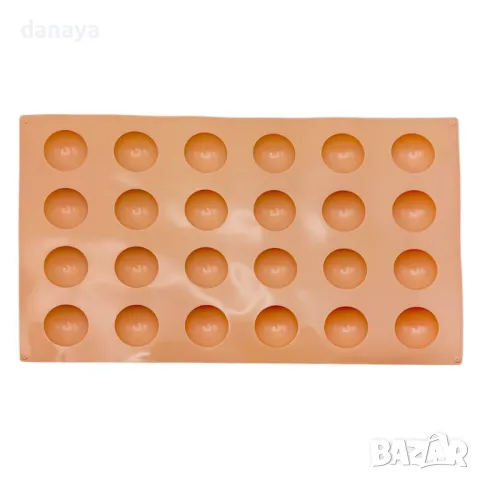 5489 Силиконова форма за бонбони и лед Топчета, 24 гнезда, снимка 7 - Форми - 48114710