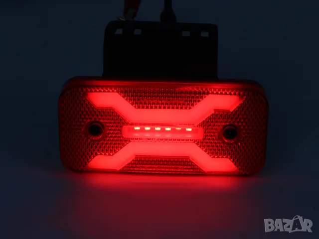 NEON висящ LED габарит 30 LED 12-24V с червена светлина, снимка 3 - Аксесоари и консумативи - 55868996