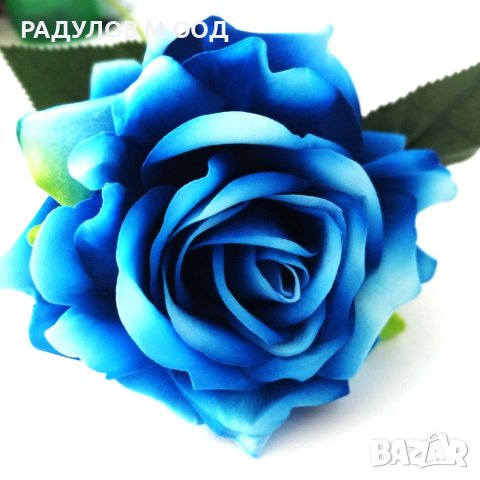 висок клас Изкуствена роза 75 см, снимка 3 - Изкуствени цветя - 41756669