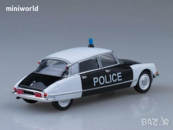 Citroen DS21 France police 1962 - мащаб 1:43 на DeAgostini моделът е нов в блистер, снимка 4 - Колекции - 42727600