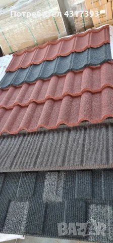 Метални керемиди с каменна посипка , снимка 2 - Строителни материали - 50866258