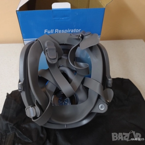 Респираторна предпазна маска за цяло лице с филтри | Еквивалент на 3М 6800, снимка 9 - Други инструменти - 46137068