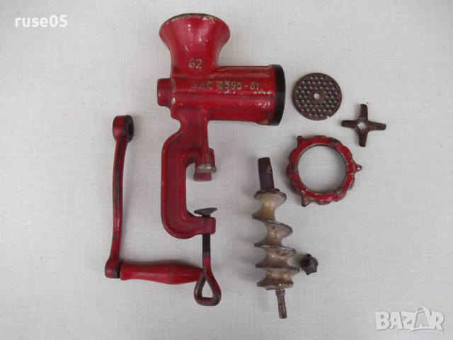 Машинка ръчна за мелене на месо "Стомана - 62", снимка 6 - Други ценни предмети - 36312716