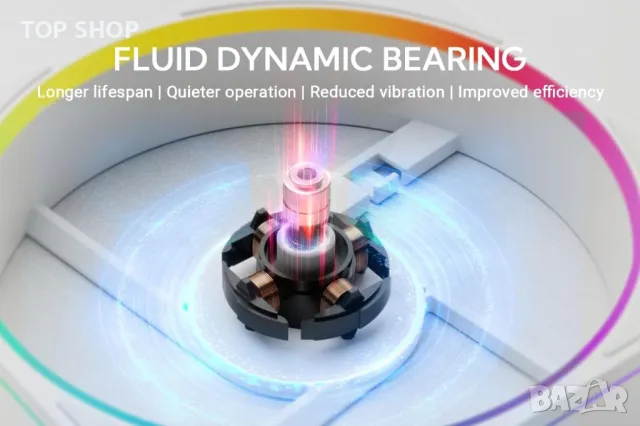 ID-COOLING FROZN A610 ARGB WHITE Въздушен охладител за процесор 6 топлинни тръби, 120 мм FDB вентила, снимка 5 - Захранвания и кутии - 49731137